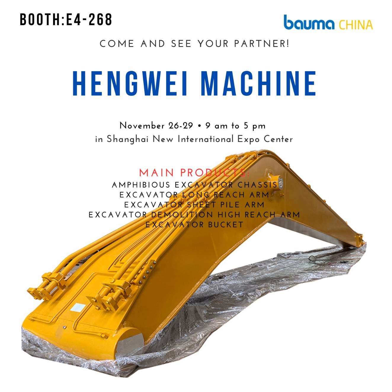 Invitation to bauma CHINA 2024